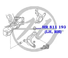 HR 811 190 - HANSE САЙЛЕНТБЛОК РЫЧАГА