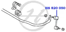 Тяга стабилизатора HANSE HS820049