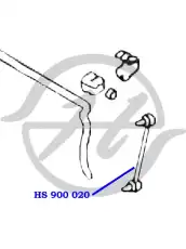 Тяга стабилизатора HANSE HS900019