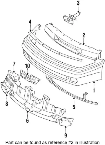 Усилитель бампера MITSUBISHI MB528439