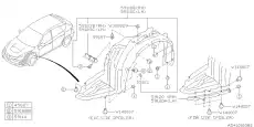 Подкрылок SUBARU 59110FG000