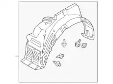 Подкрылок MITSUBISHI MR520355