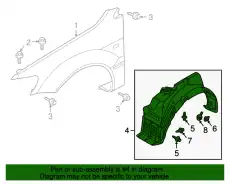 Подкрылок MITSUBISHI MR520356