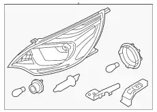 Фара KIA 92101-1W100