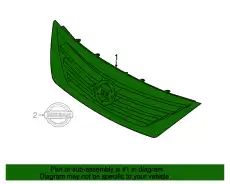 Решетка радиатора NISSAN 62310-3BA5A