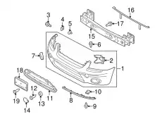 Решетка бампера FORD 9T1Z-17K946-BA