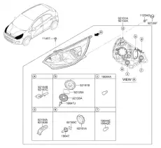 Фара HYUNDAI / KIA 92101-1W100