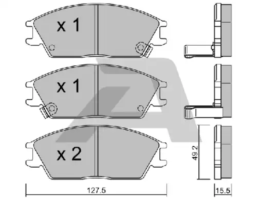 Тормозные колодки дисковые AISIN BPHY-1904