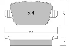 комплект колодок дисковых BPFO-1909 AISIN