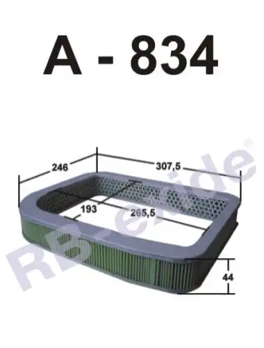 Фильтр воздушный RB-EXIDE A834