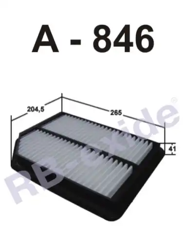 Фильтр воздушный RB-EXIDE A846