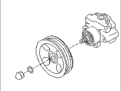 Насос гидроусилителя руля SUBARU 34411FC023