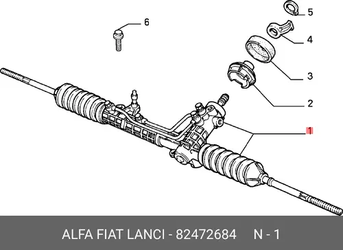 Рулевая рейка ALFA ROMEO 82472684