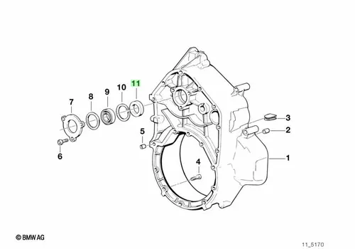 11 14 1 465 037 Сальник BMW