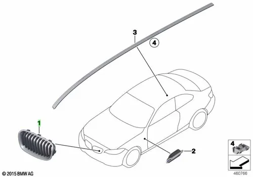 Решетка радиатора BMW 51 13 7 371 686