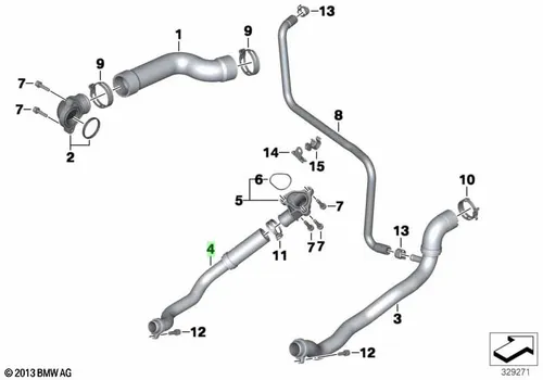 Шланг 17127723653 BMW