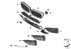 Решетка радиатора BMW 51 11 8 069 316