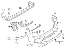 Крепление бампера Л Зд 51128059875 BMW
