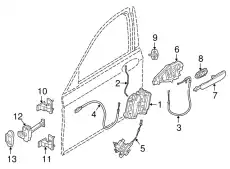 Ручка двери BMW 51218067743
