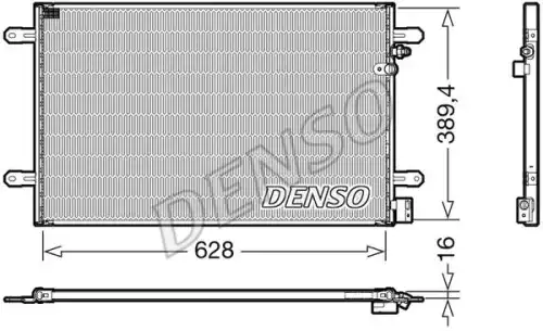 Радиатор кондиционера (конденсатор) DENSO DCN02037