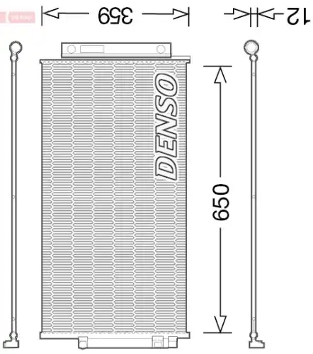 Condenser, air conditioning DCN09047 DENSO