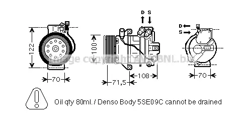 Compressor, Air Conditioner MTAK249 AVA