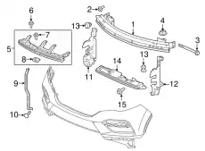Усилитель бампера HONDA 71160TG7A00