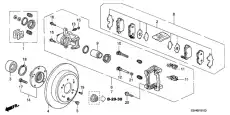 Тормозные колодки дисковые HONDA 43022S3VA03