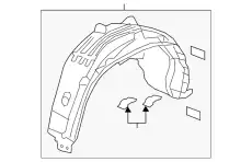 Крыло HONDA 74556TG7A00