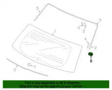 73224TLAA01 Молдинг стекла HONDA