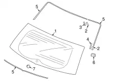 73224TLAA01 Молдинг стекла HONDA