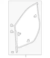 Ручка двери HONDA 72350TLAA01