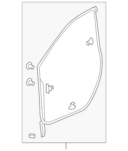 Ручка двери HONDA 72350TLAA01
