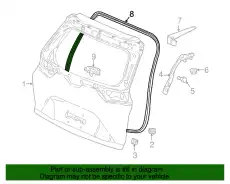 НАЩЕЛЬНИК, ТЫЛЬНАЯ ДВЕРЬ 74440TLAA01 HONDA