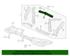 Усилитель бампера HONDA 04602TG7A00ZZ