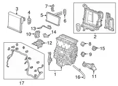 СЕРДЕЧНИК В КОМПЛЕКТЕ, ОБОГРЕВАТЕЛЬ 79110TLAA51 HONDA