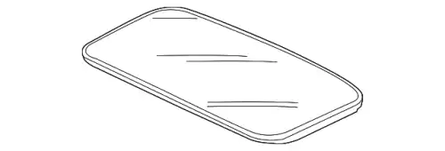 Стекло люка HONDA 70200T0GA02