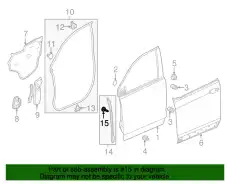 ФИКСАТОР, УПЛОТНЕНИЕ ДВЕРИ 90651TG7000 HONDA