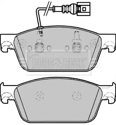 Тормозные колодки дисковые BORG&BECK BBP2275