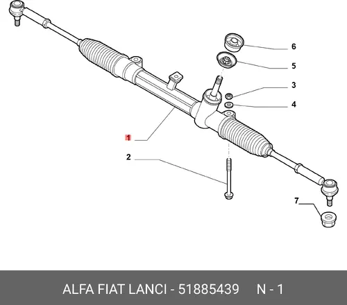 Рулевая рейка ALFA ROMEO 51885439