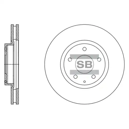 Тормозной диск SANGSIN SD4424