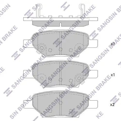 Тормозные колодки дисковые SANGSIN SP1442