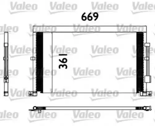 Радиатор кондиционера (конденсатор) VALEO 817567