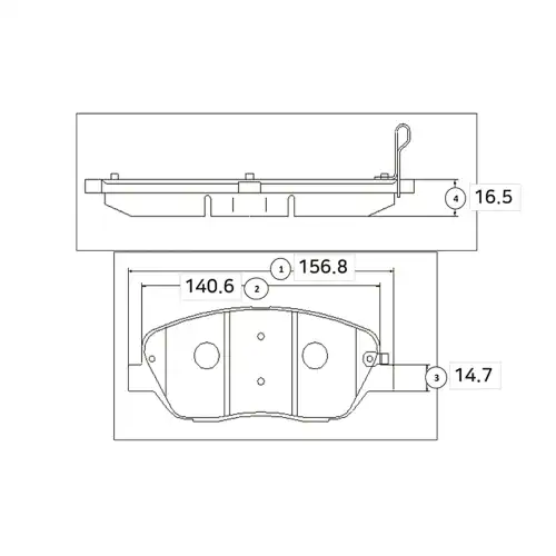 Тормозные колодки дисковые CTR CKKK-43N