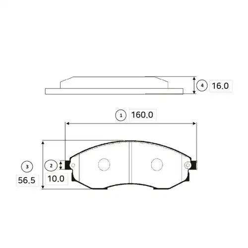 Тормозные колодки дисковые CTR CKKS-3N