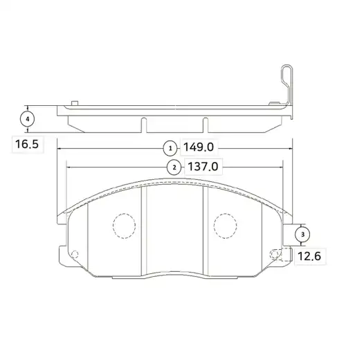 Тормозные колодки дисковые CTR CKKS-7N