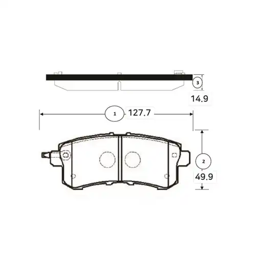 Тормозные колодки дисковые CTR CKN-143