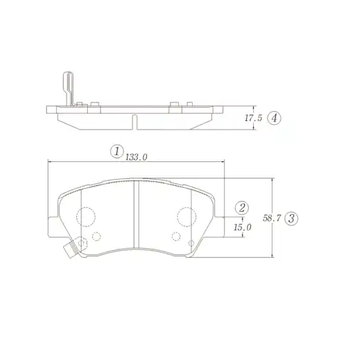 Тормозные колодки дисковые CTR CKSS-14