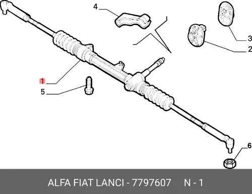 Рулевая рейка ALFA ROMEO 7797607