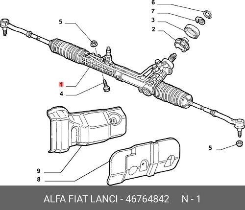 Рулевая рейка ALFA ROMEO 46764842